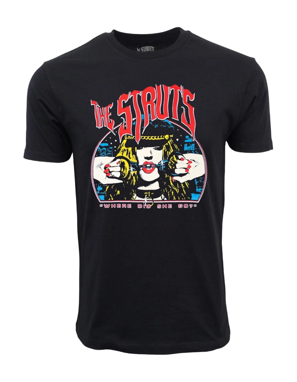 Unisex Adult Casual Graphic THE STRUTS WHERE DID SHE GO GRAPHIC T S... L