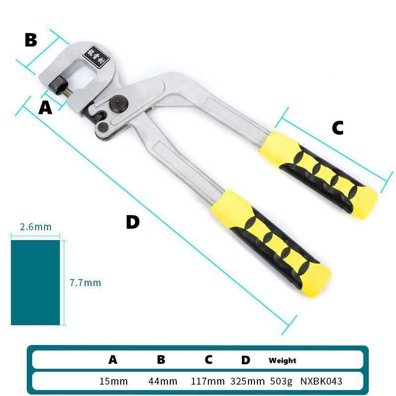 Stalen Stud Klemtang Gipsplaat Gereedschap, Punch Lock Framebevestiging Krimpen Profiel Klinknageltangen Universele Krimptangen