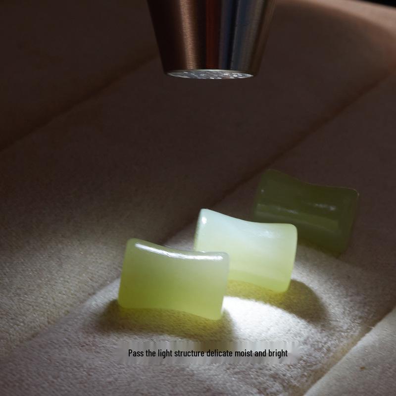 Natural Qinghai Hetian Jade Bamboo Barrel Beads for DIY Jewelry: Crystal Bracelet Xinjiang Jade Accessories