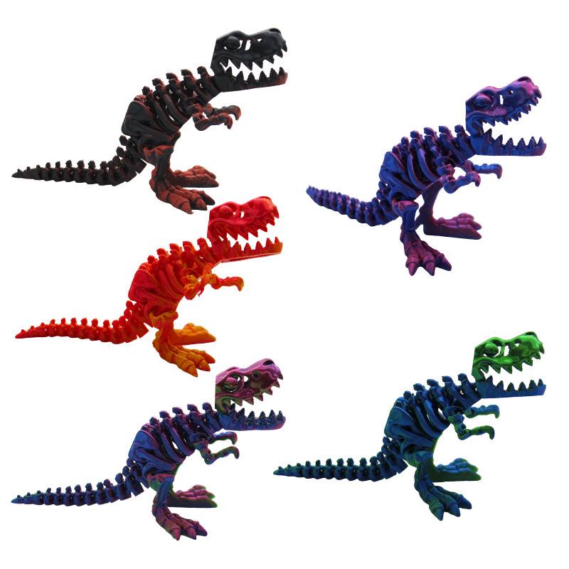 3D Printed Movable Tyrannosaurus Rex Figure - Creative Children's Day Ornament Toy