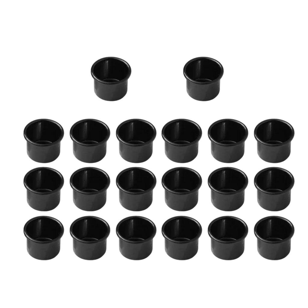 20 Delar Metall Ljusstake Ornament Skrivbord Ljustillverkning Ljuskopp för Vardagsrum Halloween Födelsedag Middag Festival