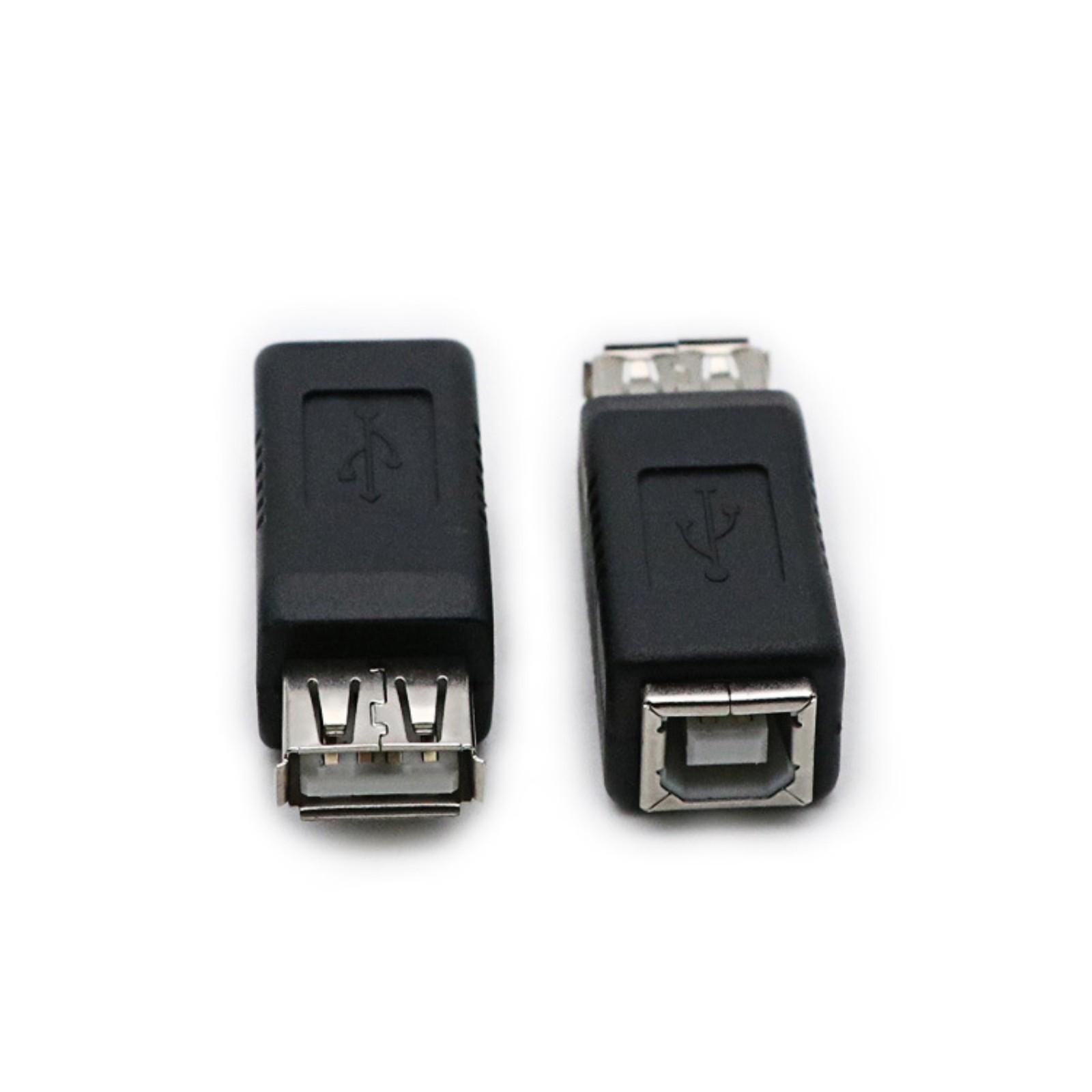 

2 шт. Адаптер USB2.0 Тип A (мама) к Тип B (мама) USB2.0 AF/BF Штекеры Конвертер для ноутбука, принтера, камеры