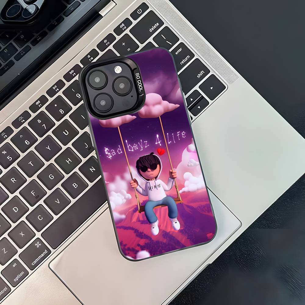 $AD BOYZ 4 LIFE For iPhone 17,16,15,14,13,12,11,Pro,MAX,Plus Black Shockproof Candy Matte Cover