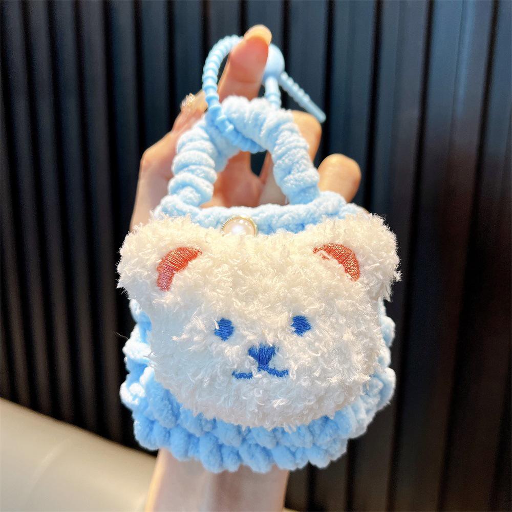 Hand-Woven Plush Persimmon Good Luck Keychain Pendant