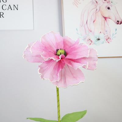 30cm Giant Simulation Poppy Flower Home Garden Decor Linen Large Artificial Flower Photo Props Window Display Artificial Flower