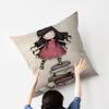 Cute Girls SSantoro Gorjuss Cushion Cover Car Throw Pillow Case For Sofa Car Christmas Gift 40x40cm 45x45cm