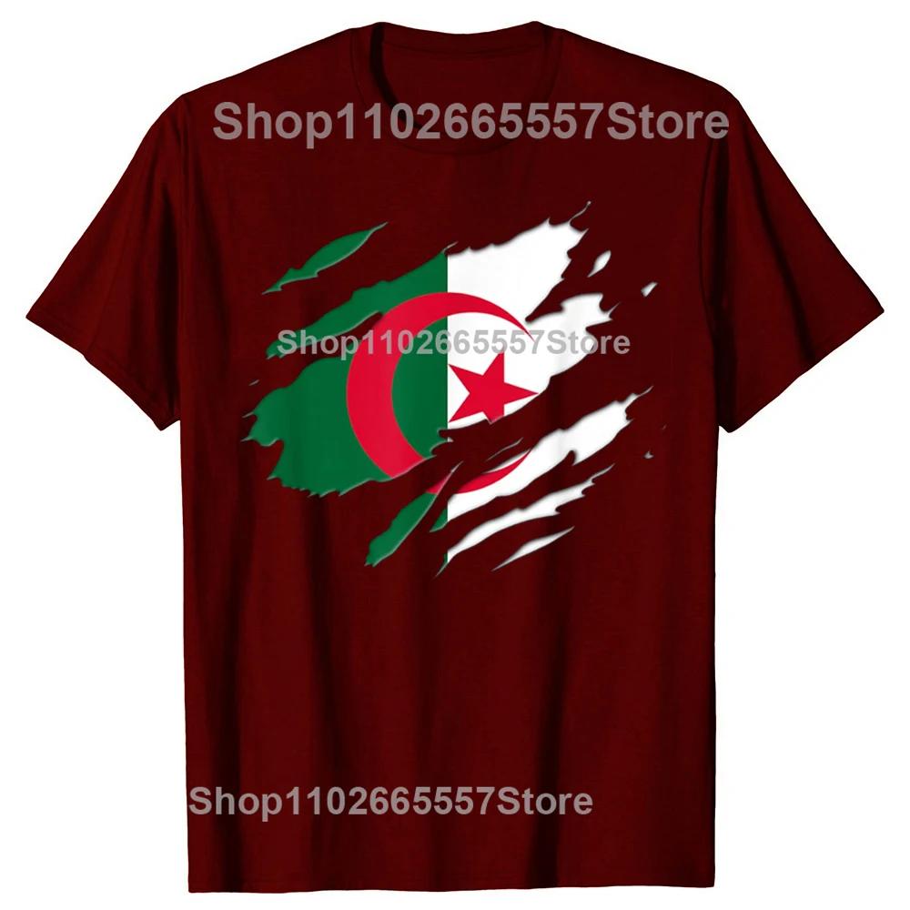New Men Proud Algeria Algerian Flag T Shirt Oversize Printed Casual Tee shirt Casual Short Sleeve Vintage Couples T-Shirt