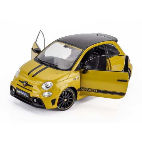 Solido Fiat Abarth Diecast Car 1/18 Scale Fiat F595 Abarth 2024 (Yellow)