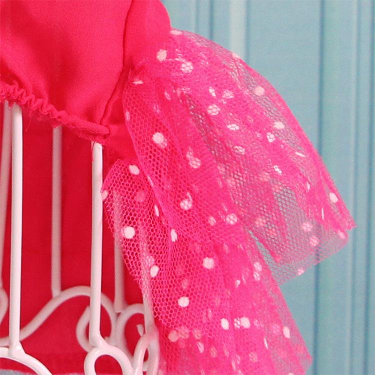 Fashion New Pet Clothing Supplies Chiffon Princess Size Dog Cat Dress Teddy Pomeranian VIP Spring Summer