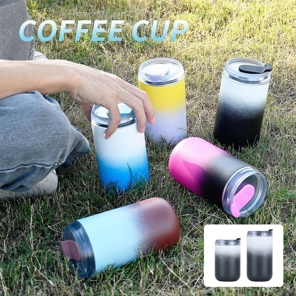 300ML Coffee Cups Stainless Steel Thermos Bottle Thermal Bottle for Coffee Vacuum Flask Portable Insulated Cups Travel Car Mug