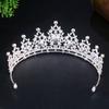 The Bride's Headwear  Crown  Handcrafted Rhinestone Headband Simple and Elegant Princess Crown Wedding Dress and Evening Gown Accessories
