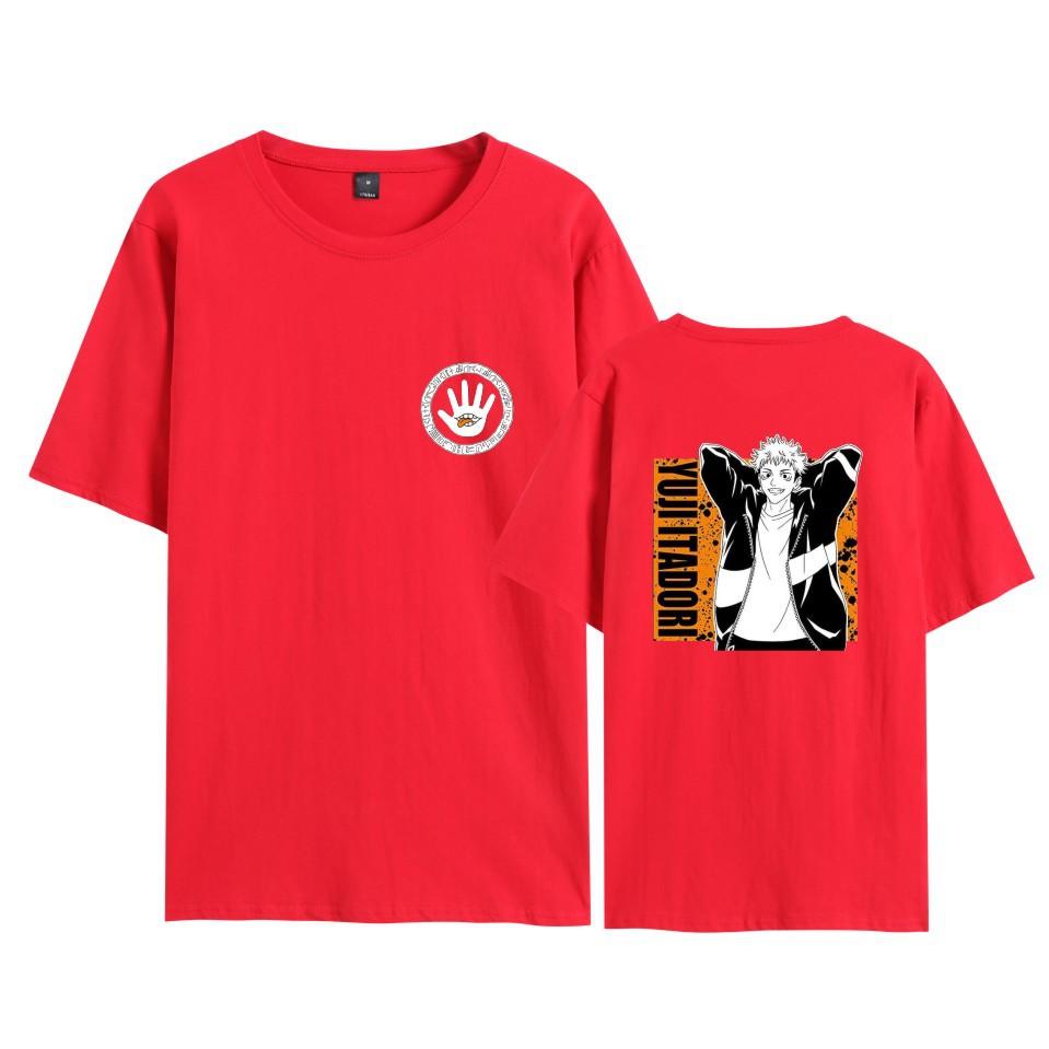 

Summer Women Men s Short Sleeve Tshirt Jujutsu Kaisen Clothing New Men Cosplay T-Shirt XXS червоний
