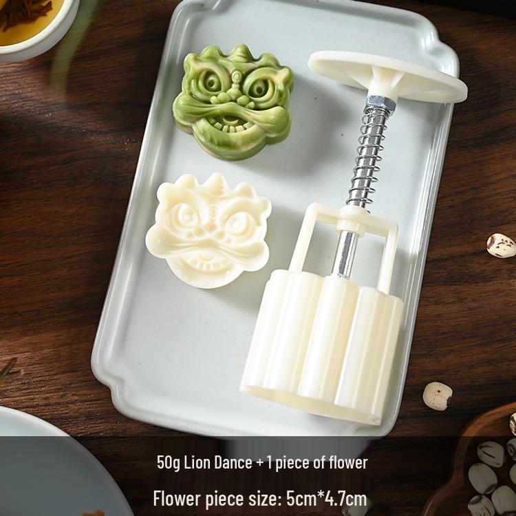 Mid-Autumn Mooncake Press - Flower Ice Skin Mold for Pastry & Mung Bean Cake