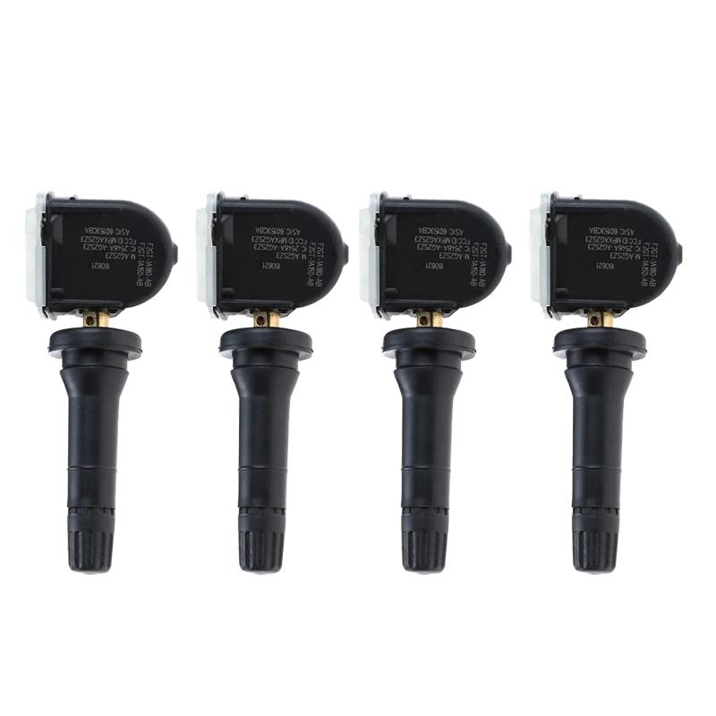 

4PCS TPMS Tire Pressure Monitor Sensor For Ford Edge Galaxy F-150 Mustang Explorer 315MHZ F2GT-1A180-AB F2GT-1A189-A Durable Black 4PCS