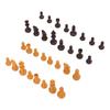 Chess Pieces Only PS Plastic Replacement   Chessmen Figurine Pieces 49mm Height King for Party Relaxing(Black White )