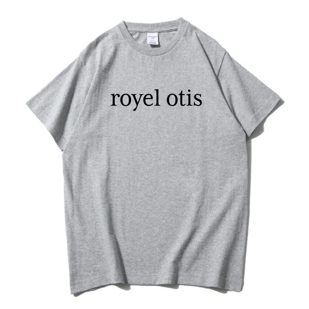 Royel Otis Popowy Duet Logo Zespołu T-shirt Nadruk Graficzny T-shirty Casualowe Letnie Unisex Streetwear Okrągły Dekolt Krótki Rękaw T-shirt Męski