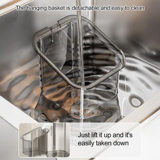 Suction Cup Storage Rack with Drainage Holes Large Capacity Rotating