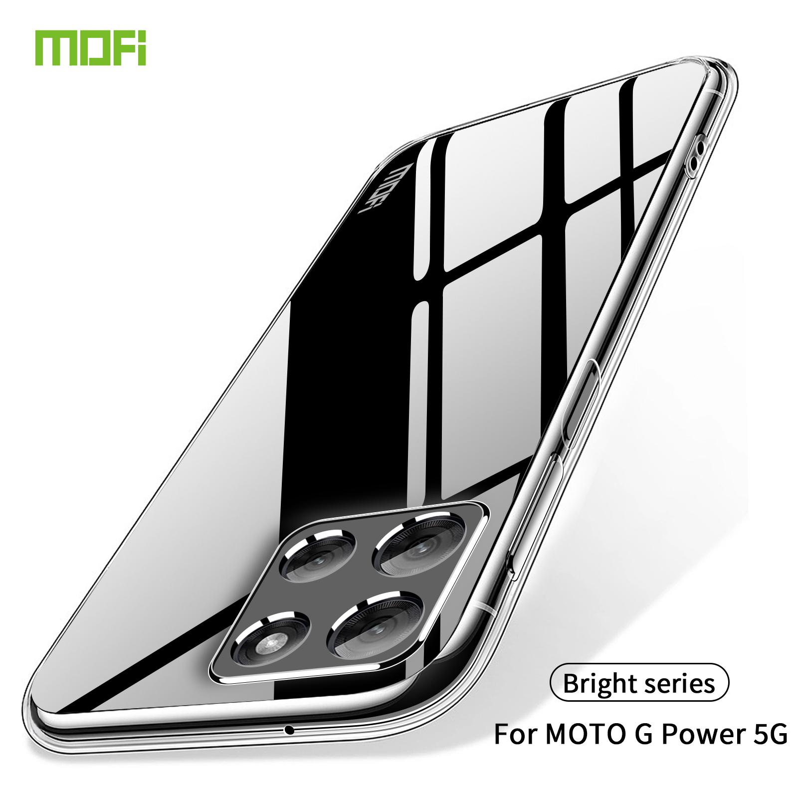 

For Motorola Moto G Power (2025) Clear Phone Case MOFI Ultra-Thin TPU Phone Back Cover Transparent