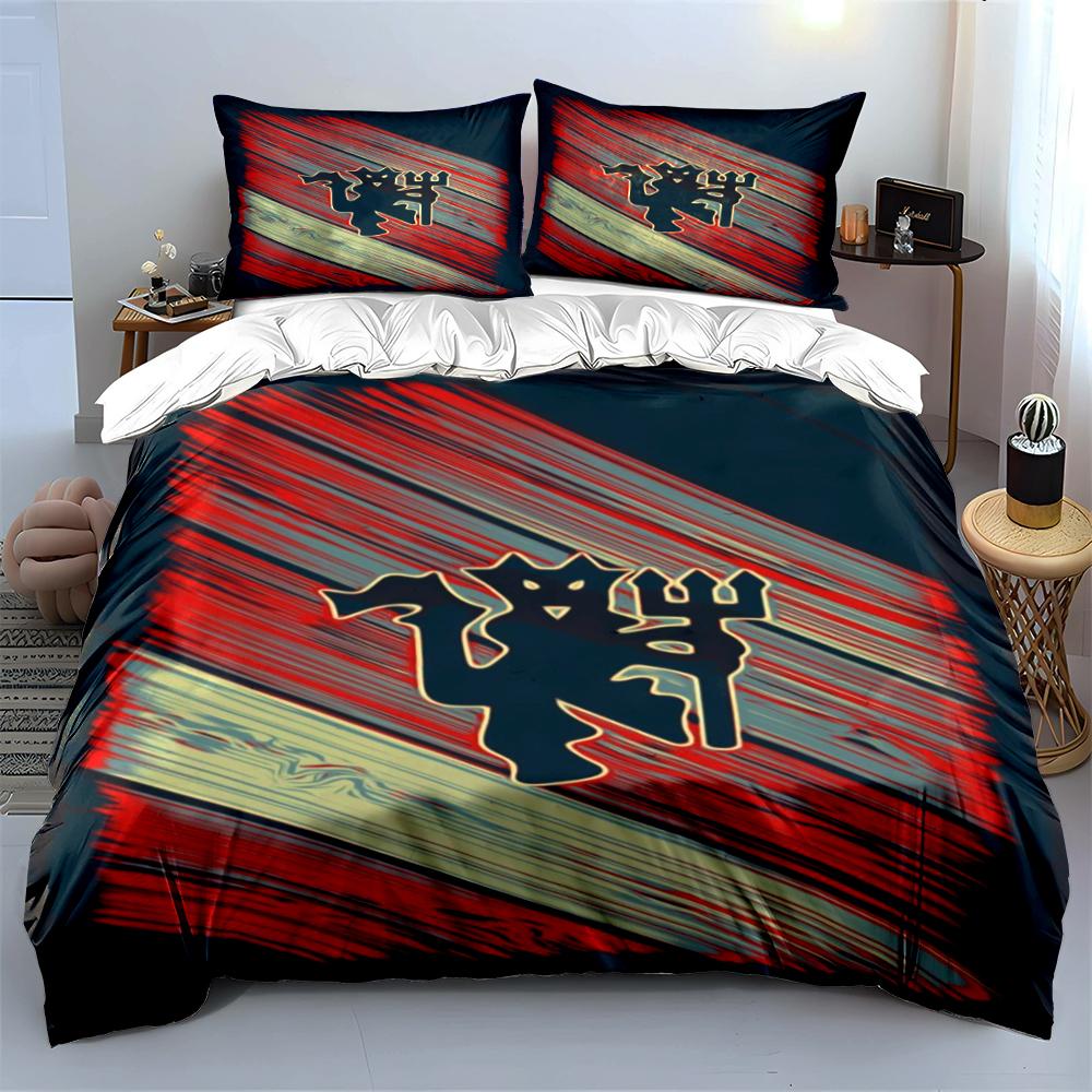 Devil Cat Design Bedding Set Bedding Set (1 Duvet Cover, 2 Pillowcases, Duvet Not Included)