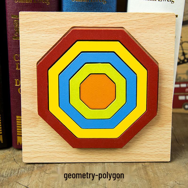 

Деревянная доска-пазл с геометрическими фигурами для детского сада и дошкольного возраста