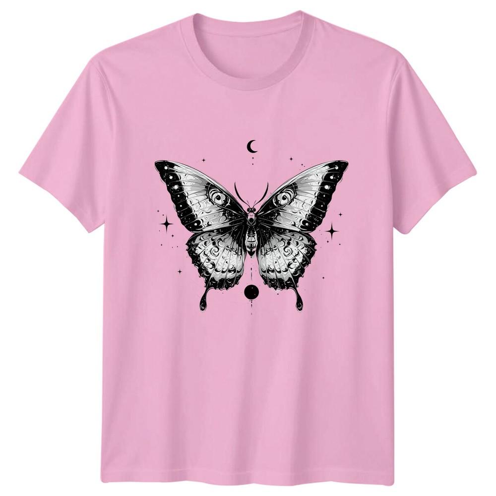 Celestial Butterfly TShirt Moon Stars Witchy Aesthetic Magic Tee