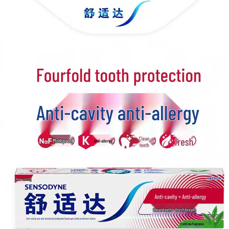 Sensodyne Fresh Tea Toothpaste Twin Pack + Towel