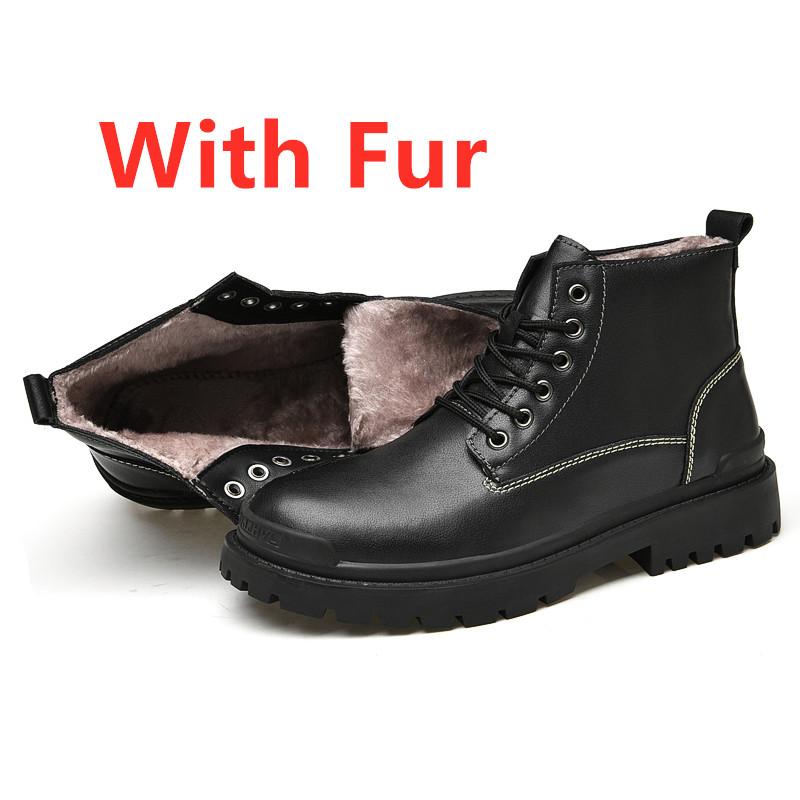 Men'S Winter Boots Retro Leather Casual Shoes Brand Motocross Motorcycle Boots Men Handmade Military Tactical Shoes Big Size 47