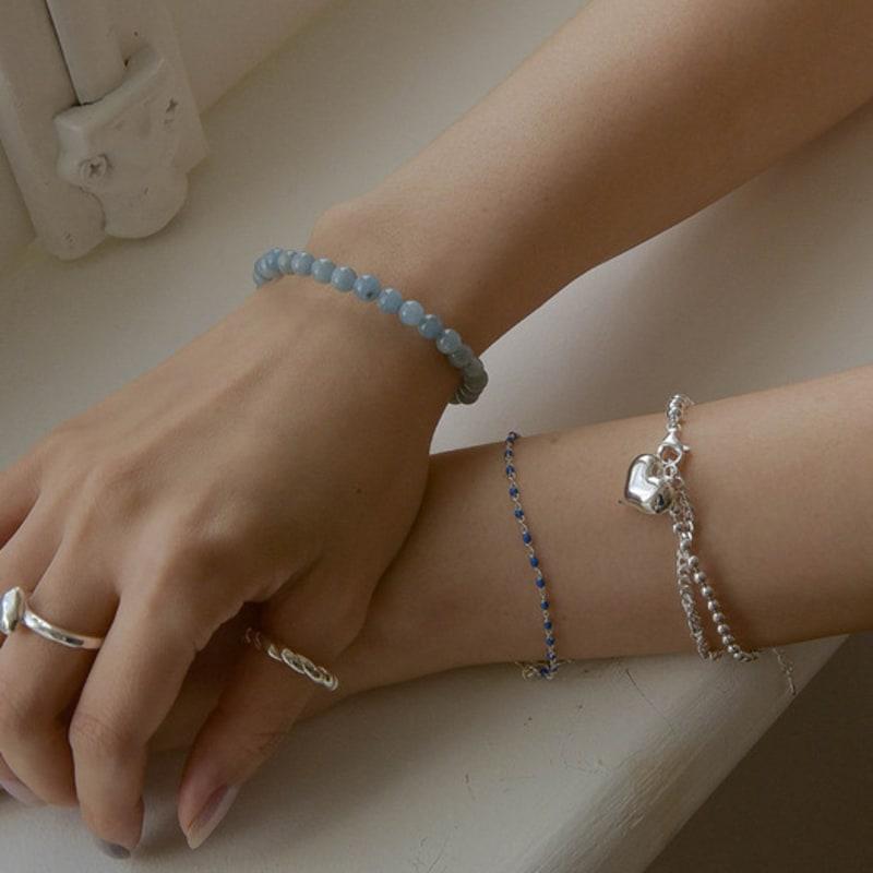 Retro finger Aqua marine Bracelet_SB190