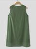 2024 Summer Women's Cotton Linen Sleeveless Vest - Solid Color Casual Shirt Top