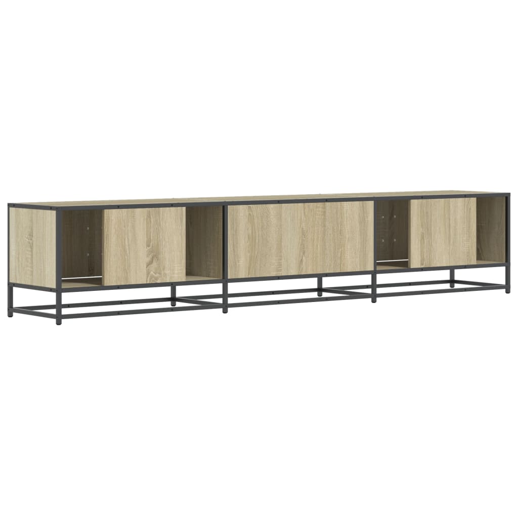 TV Stand in Sonoma Oak Finish 210 x 35 x 41 cm Particleboard