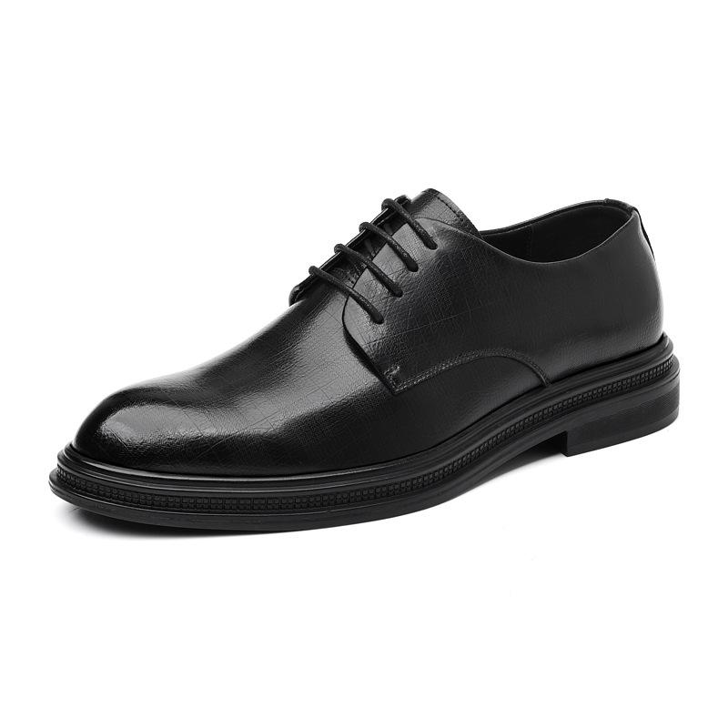 2025 Autumn and Winter New British Style Dress Business Pointed Height Wedding Shoes Groom Suit Shoes