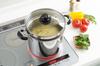 Hrnec na těstoviny Yoshikawa Cook Look II, 22 cm, skleněná poklice s jádrem, nerezová ocel, kompatibilní s ohněm, vyrobeno v Japonsku, SJ2187, 6,5 l, obouruční, plynový/IH