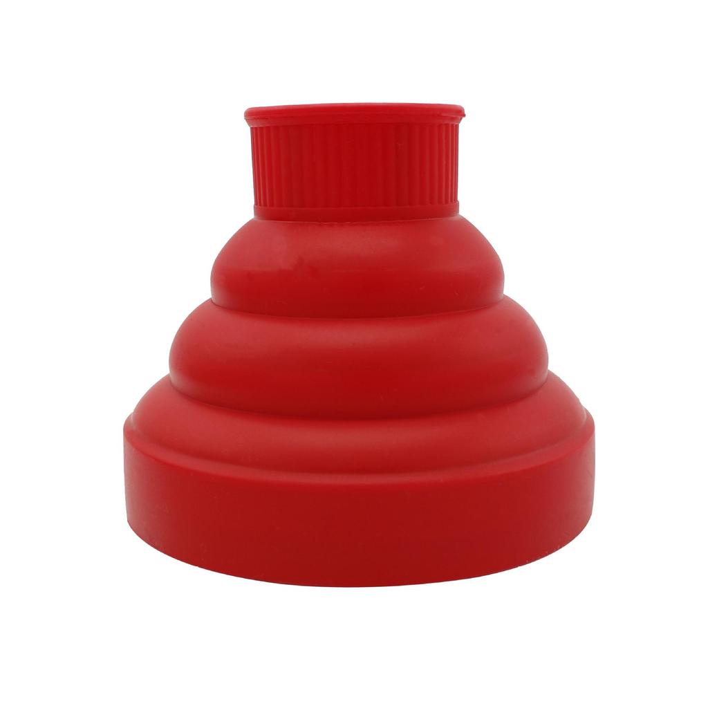 מכסה רוח מתקפל מסיליקון למייבש שיער לעיצוב מתולתל, ממשק גדול, עיצוב טלסקופי