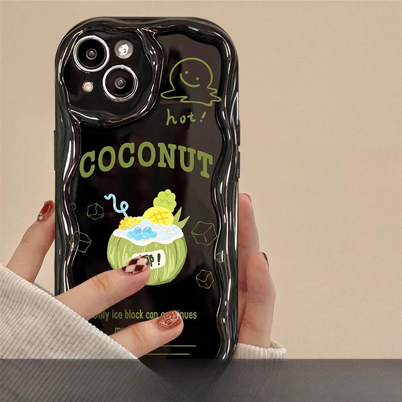Coconut Bracket Suitable for Opporeno10 Mobile Phone Case A97/93 Couple Silicone R17 Soft Shell Reno9/8 Full Package