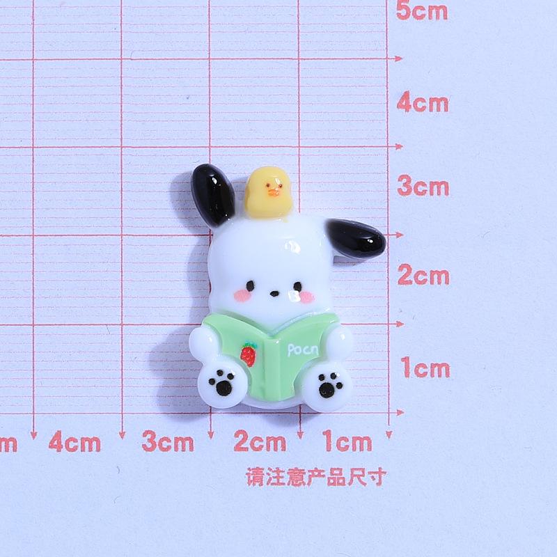 16/80PCS Cartoon Cute Dog Handmade DIY Cream Gel Phone Case Headwear Hair Clip Accessories Resin Accessories