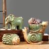 Cute Cartoon Animal Planter Small Succulent Plant Pot Desktop Decor Hedgehog Flowerpot  Office