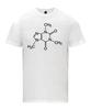T-shirt Molécule de Caféine T-shirt Formule Squelettique T-shirts Graphiques Streetwear Rétro Col Rond Manches Courtes T-shirt Homme