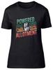 Powered by My Allotment Veggie Plants Garden Womens T-Shirt Ladies Gift Tee
