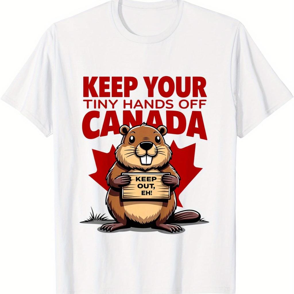 Keep Your Tiny Hands Off Canada Is Not For Sale Funny Women Unisex T-shirt