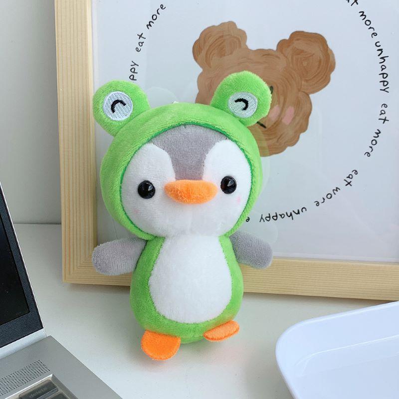 Cute Drag Penguin Plush Animal Bag Keychain Pendant Coin Wallet Car Key Plush Pendant