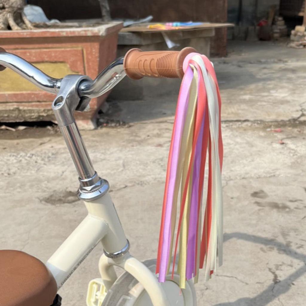 Children Bikes Handlebars Bells with Colorful Streamers Kids Bikes Bells Bicycles Grip Ribbon Cyclings Accessories