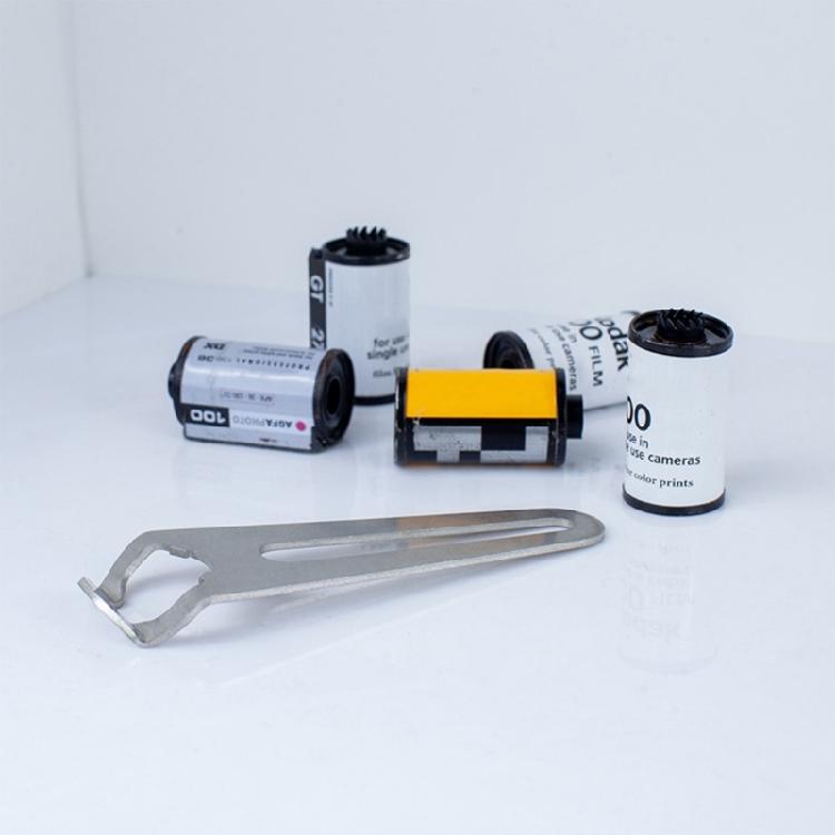 High Efficiency Stainless Steel Film Cassette Opener For 35mm Film Loading And Scratch Prevention Film Canister Opening