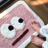 Indoor Door Mat Water Absorption Indoor Floor Blanket for Home Bathroom Toilet Lovely Pattern Pink