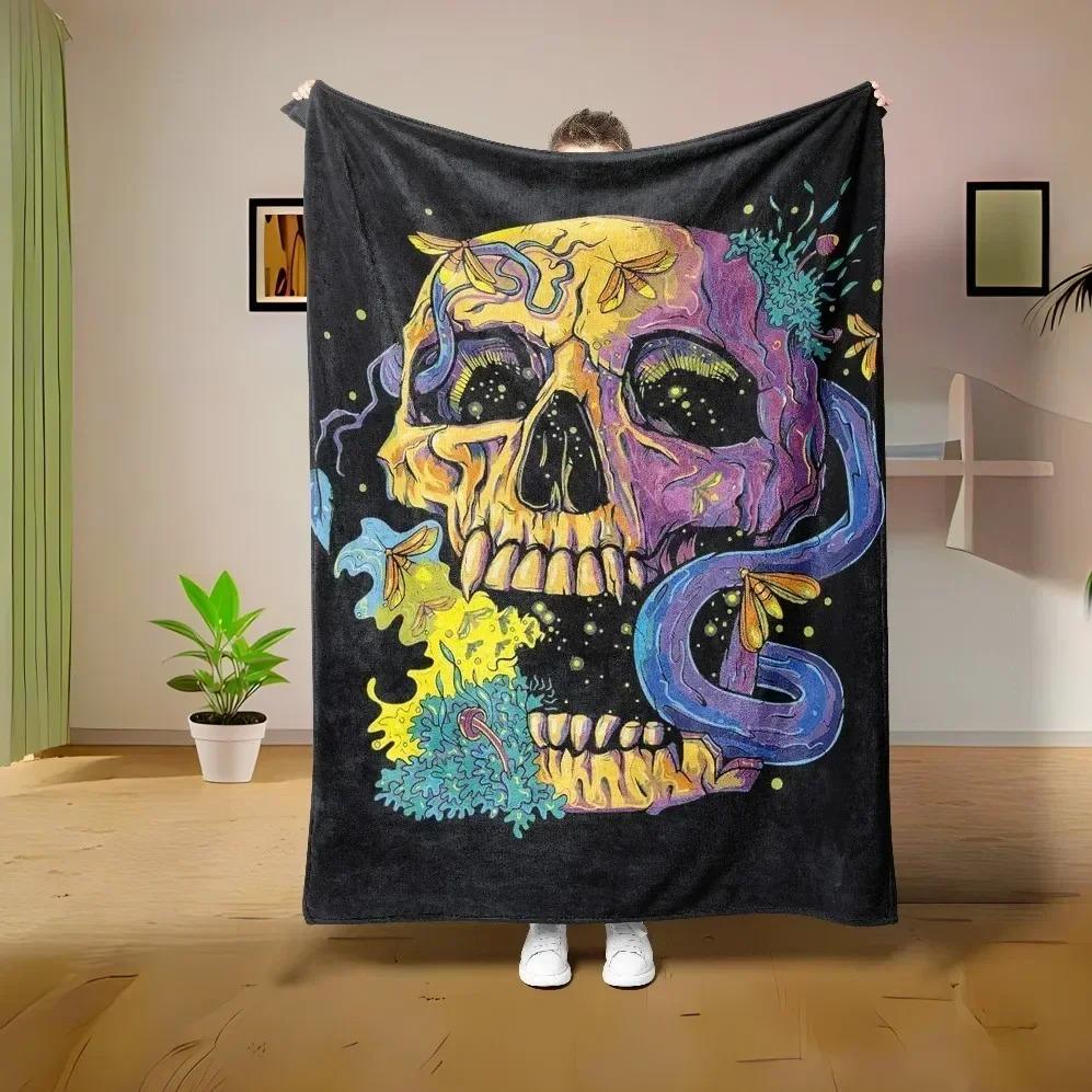 Cute Cat Print Flannel Blanket Love cat Family Blanket Throw Home Sofa Lunch Break Blankets Children Student Blankets Nap Gifts