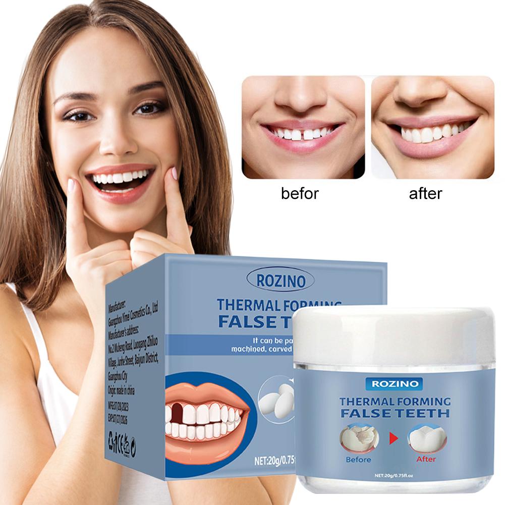 Moldable False Teeth, Tooth Repair Granules, Tooth Beads, Temporary Filling for Rooth, Broken Tooth Repair Kit, Thermal Fit 2027