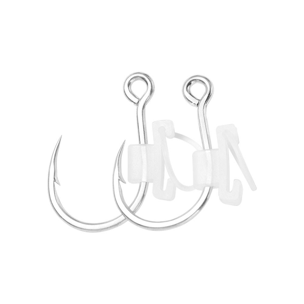 10Pcs High Strength Barbed Fishing Hook Heavy Duty Sea Bass Carbon Steel Hook  Live Bait
