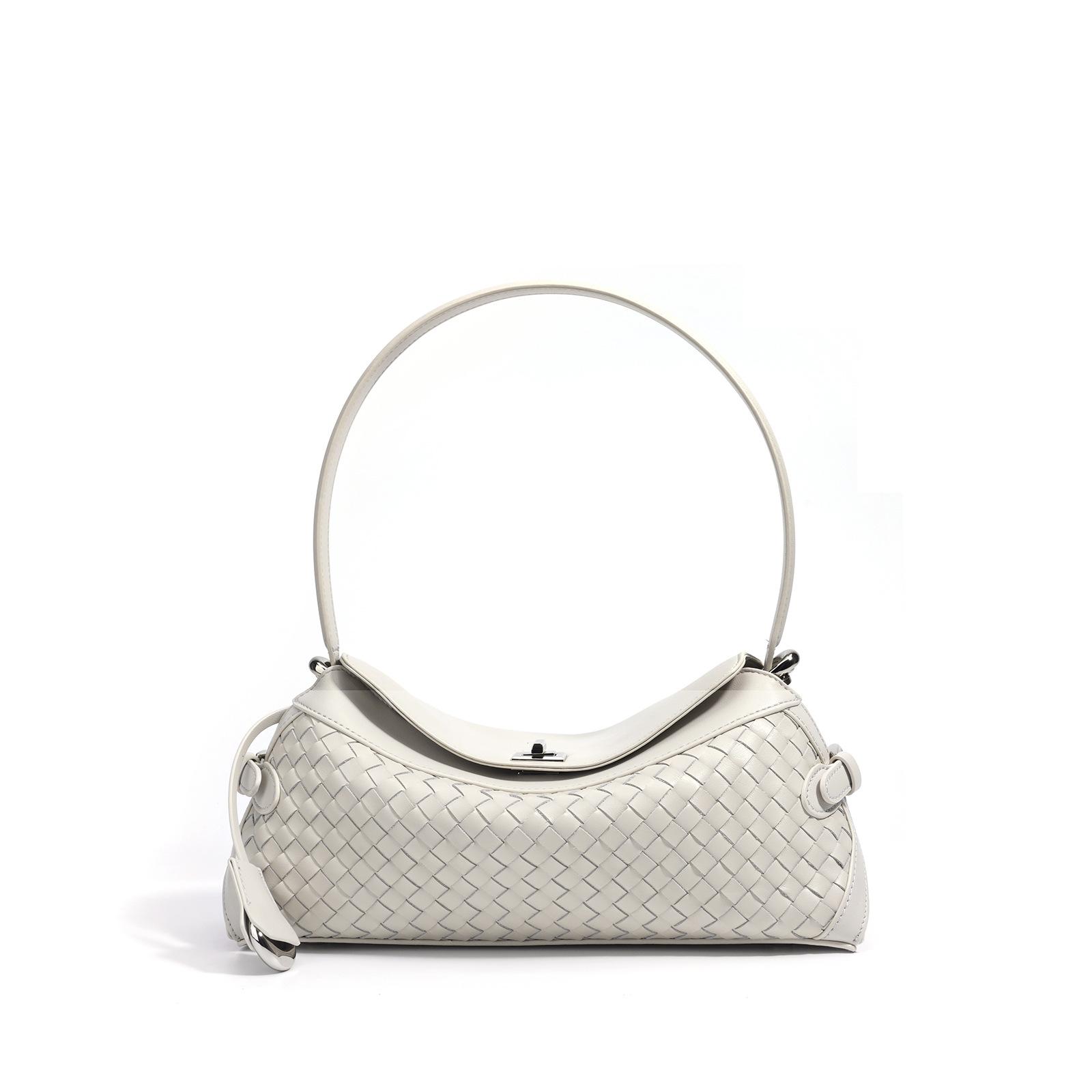 

2025 новая минималистская ретро плетеная сумка текстура премиум пригородная сумка через плечо легкая и универсальная повседневная сумка-мессенджер для женщин