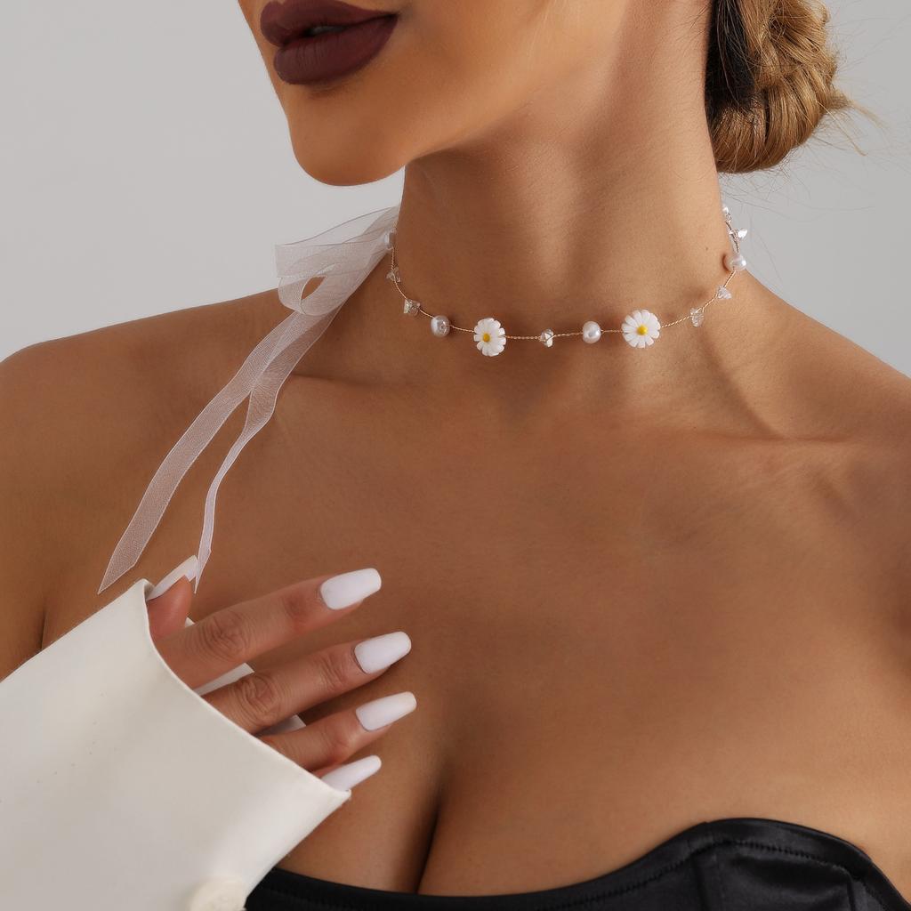 Accessories, Bridal Wedding Dress Bows, Ribbons, Necklaces, Luxurious Temperament, Exquisite And Versatile Necklaces