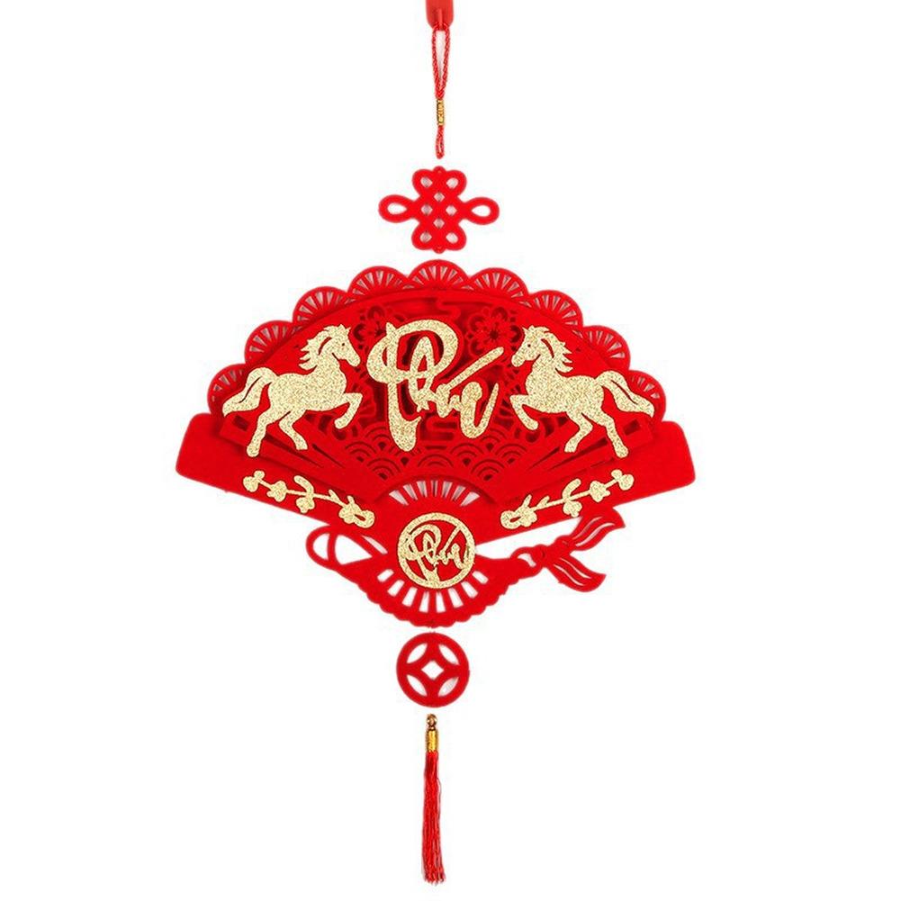 Tet Celebration Tet Hanging Pendant Lunar New Year Charm Traditional Symbols For Good Fortune Non-woven Fabric