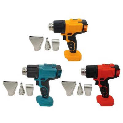 Multipurpose Cordless Heat Guns for Crafts Compatibles with 18V Battery Features LCD Digital Display and Safety Switches